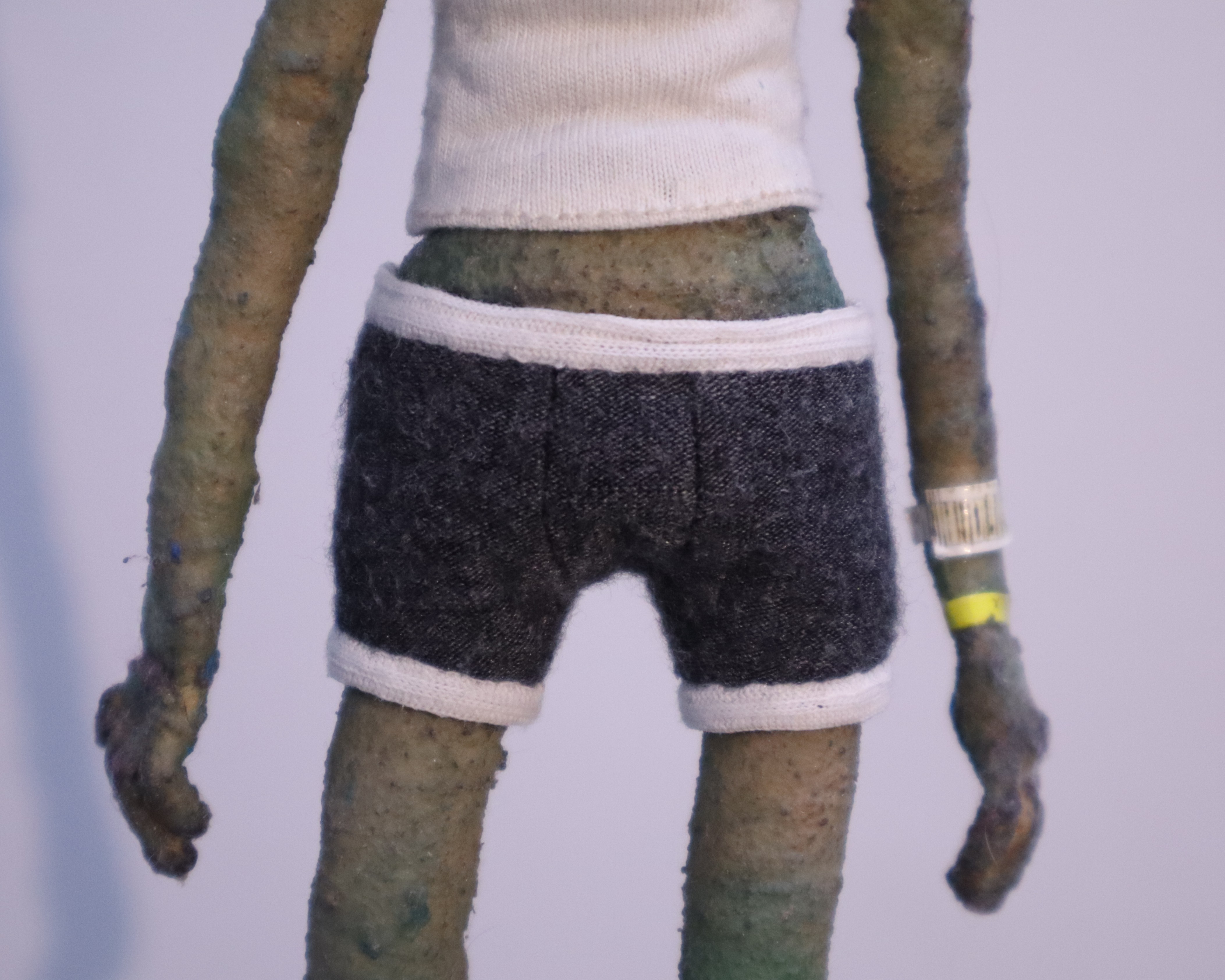 Boxer shorts front view on puppet