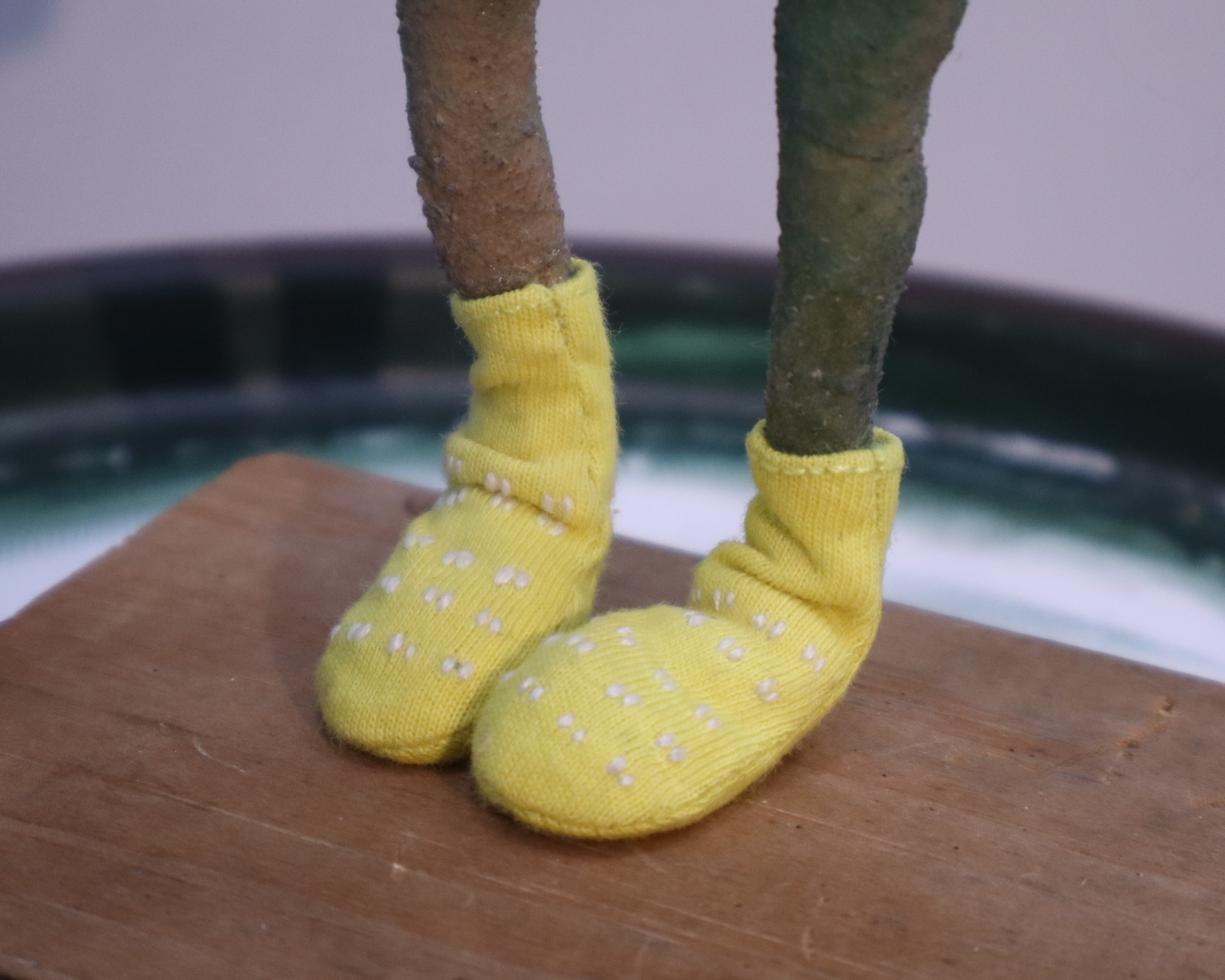 Hospital socks front detail