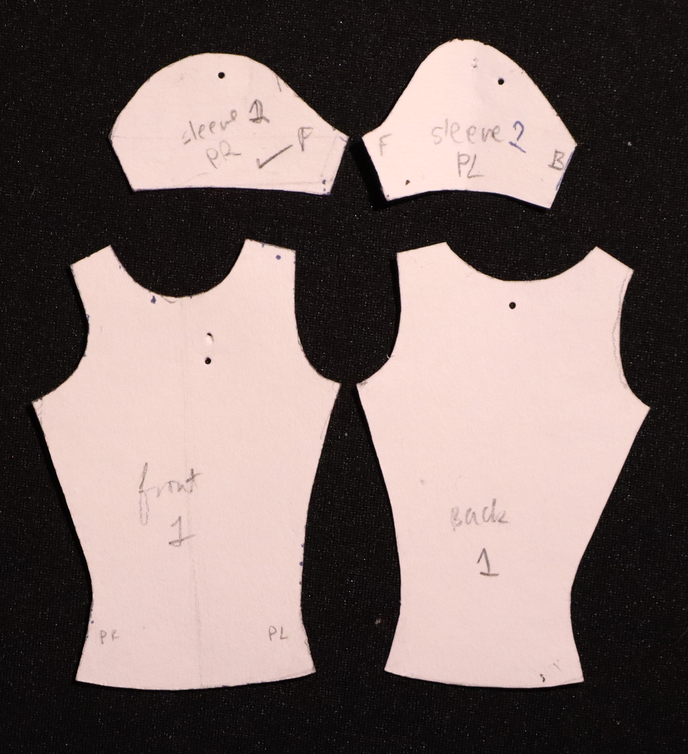 Shirt without lining pattern